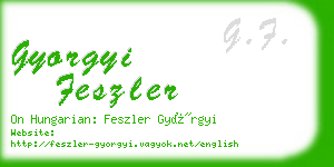 gyorgyi feszler business card